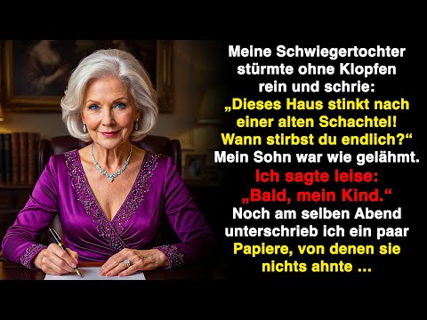 „Dieses Haus stinkt nach einer alten Schachtel! Wann stirbst du endlich_“ Mein Sohn war wie erstarrt