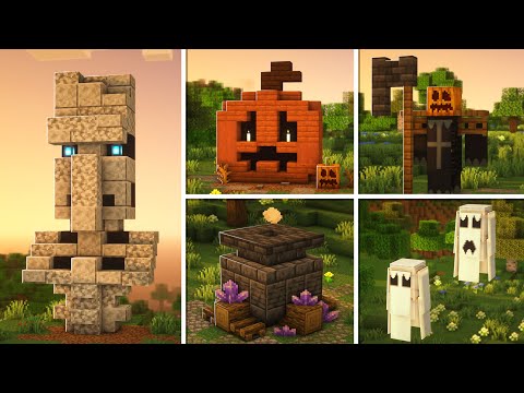 Minecraft | 10 Halloween Build Hacks & Build Ideas