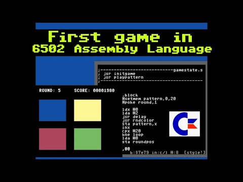 My first game in 6502 assembly language for the C64.