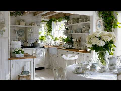 Rustic Winter Decor in English Cottage Interiors | Cozy Shabby Chic Rooms