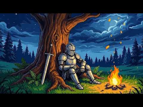 A Knight’s Rest | Calm Medieval Campfire Ambience