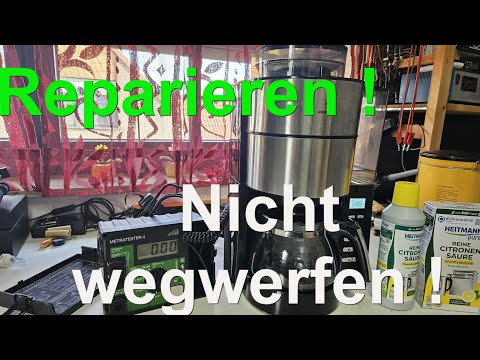 Kaffeemaschine reparieren und reinigen defekten Thermoschalter ersetzen