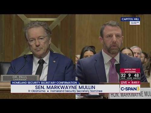 DHS Secretary Nominee Markwayne Mullin Opening Statement: "You calling me a liar is not accurate."
