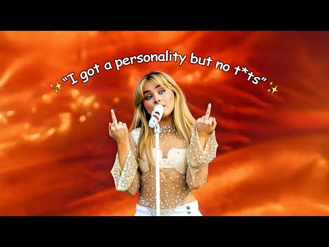 sabrina carpenter being unhinged for 12 minutes straight