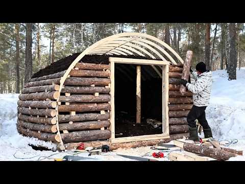 A Man Builds a Shelter in the Woods | Timelaps by @Ishkinin_Outdoors