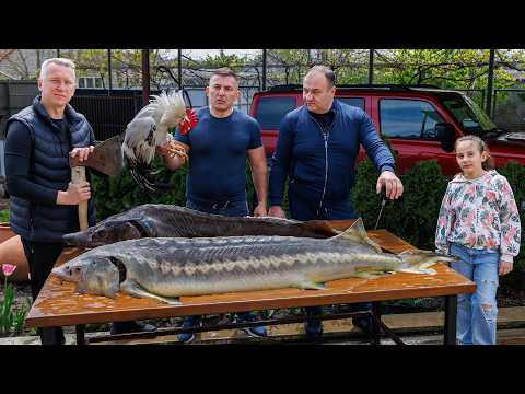 ROYAL FISH SOUP with ROOSTER and STURGEON. TASTE EXPLOSION!