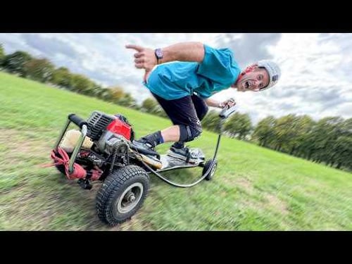 PETROL POWERED MOUNTAIN SKATEBOARD - THE WORST AND BEST THING EVER!