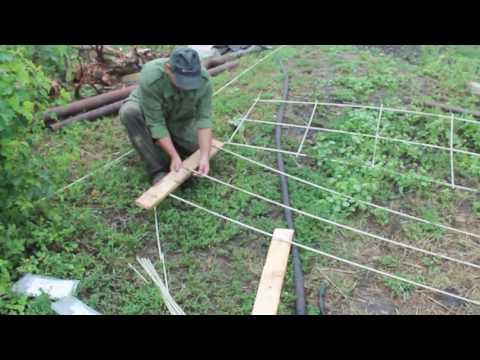 Fiberglass reinforcement. Tying the frame under the foundation. Part 1