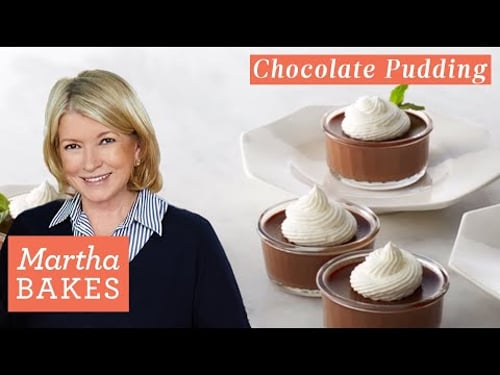 Martha Stewart's Chocolate Pots de Crème (Pudding) | Martha Bakes Recipes