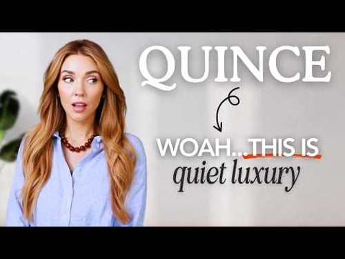 QUIET Luxury from QUINCE! {Looks EXPENSIVE but itβs NOT!}