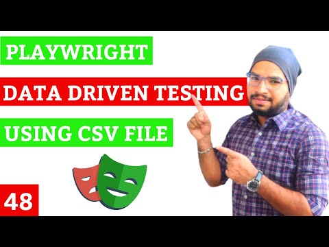 Playwright #48 Data Driven Testing using CSV File in Playwright