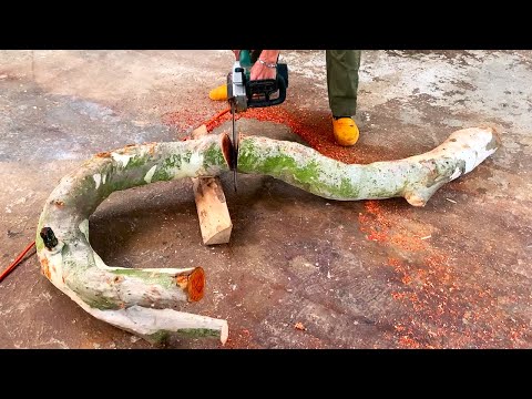 Creative Woodworking Idea From Discarded Pieces Of Wood Combined With Red Wood // Cheap Woodworking