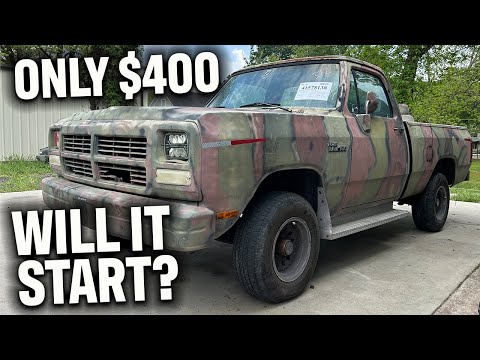Will It Start? Abandoned 10 YEARS 1991 Dodge 4x4