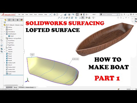 ✅ Solidworks Surfacing Course | Lofted Surface | Part 1