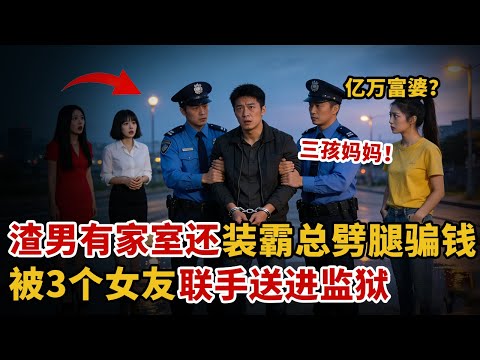 渣男有妻有子!装霸总劈腿骗钱,被3个女友联手送进监狱【中国110】#诈骗