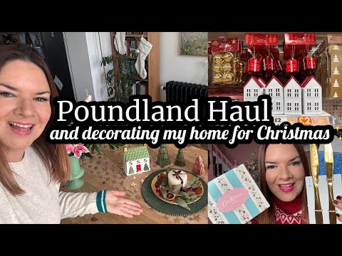 Christmas Poundland Haul & Table Decor | Poundland Haul | Christmas Haul Vlogmas Day 11 Kate McCabe