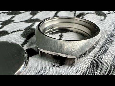 Restoring a RARE sunburst $5000 Heuer case - watch restoration