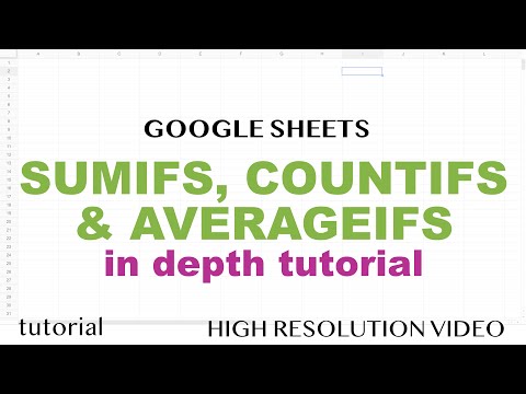 Google Sheets - SUMIFS, COUNTIFS, AVERAGEIFS - When Range is Between Dates or Cell Contains & More