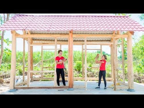 Craft Carpenter 30 Days BUILD LOG CABIN - How To Build Wooden House - OFF GRID | Free Bushcraft