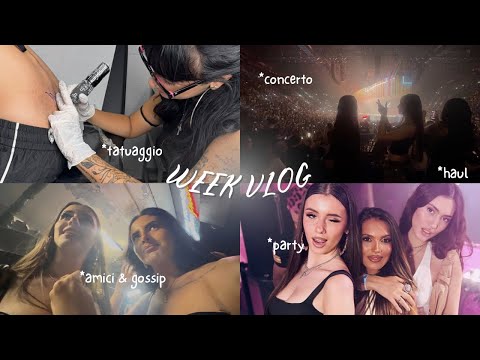 WEEK VLOG | 4 nights in a row, concert, new tat, birthday