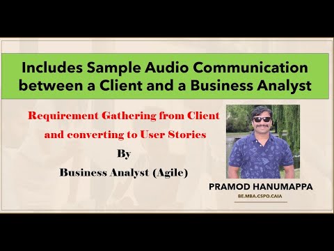 Requirement Gathering from Client by Business Analyst in Agile