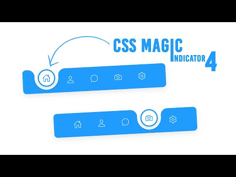 Magic Navigation Menu Indicator using Html CSS & Javascript | Curve Outside Effects 04