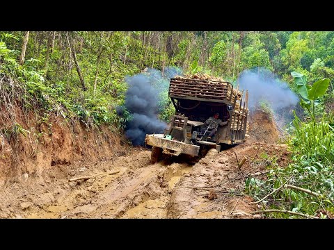 Very powerful and specialized truck for mountain roads with potholes