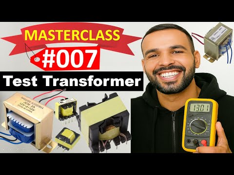 #007 Electronic Components: How to Check Transformer Using Multimeter | Transformer Test
