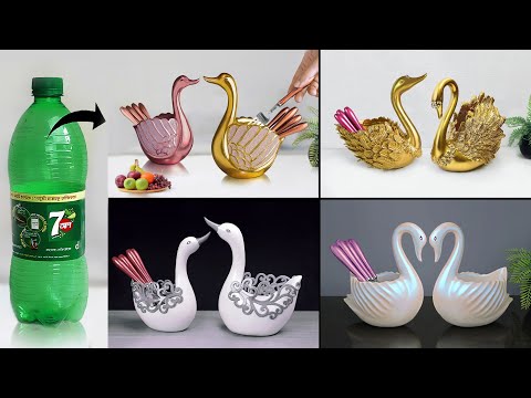 Plastic bottle spoon holder making at home || Gift item showpiece making