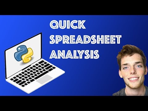 Easy Spreadsheet Data Analysis Methods - Python Pandas Tutorial