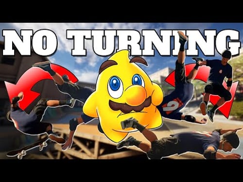 Can I beat Tony Hawk's Pro Skater WITHOUT Turning?!