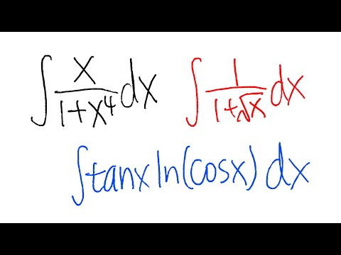 Understand u substitution for integration (3 slightly trickier examples), calculus 1 tutorial