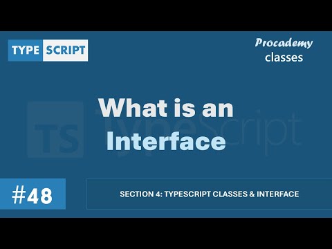 #48 What is an Interface | TypeScript Classes & Interface | A Complete TypeScript Course