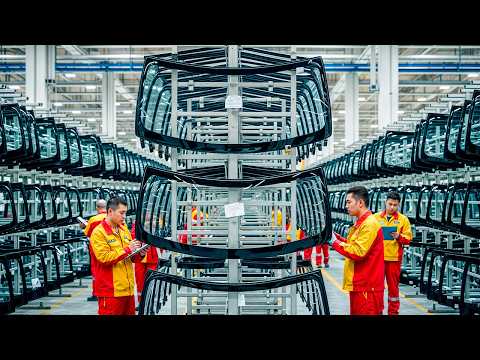 Как это сделано: Как из кварцевого песка создают автостекло при температуре 1500°C