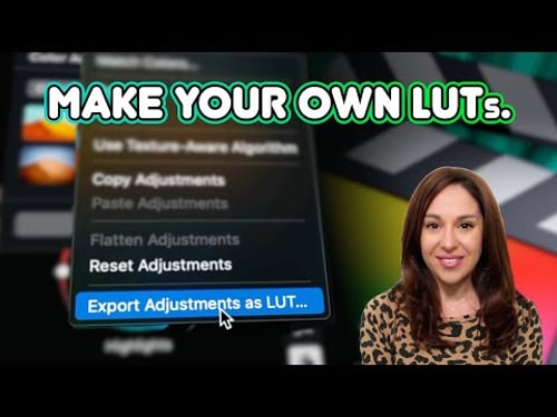 Make Your Own LUTs for Final Cut Pro | Pixelmator Pro Tutorial