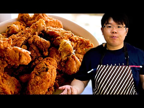 How Chinese Chef Cooks Garlic Fried Chicken Drumsticks