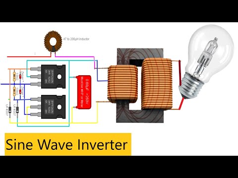 How to Make Sine Wave Inverter 1000W, IRFP250N , BC547