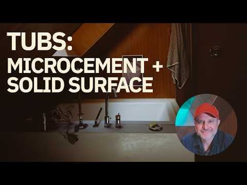 Designing a Calm Bathroom (Tub + Microcement)