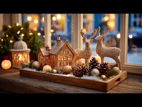 ✨Magical Hygge Christmas Evening by the Window 🕯️🎄