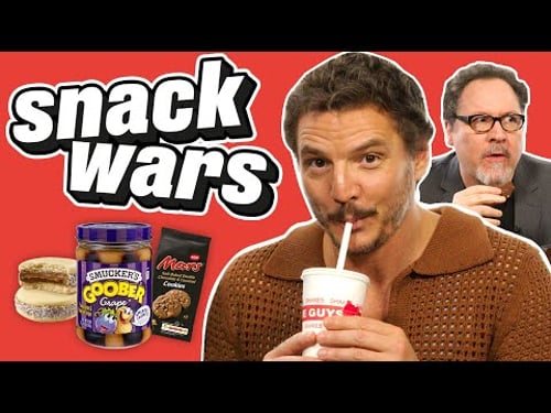 Pedro Pascal & Jon Favreau Compare American and Chilean Snacks | Snack Wars