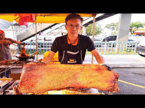 Daily Sold Out! Amazing Roast Pork Cutting Skills, Salted Egg Chicken, Salted Egg Shrimp