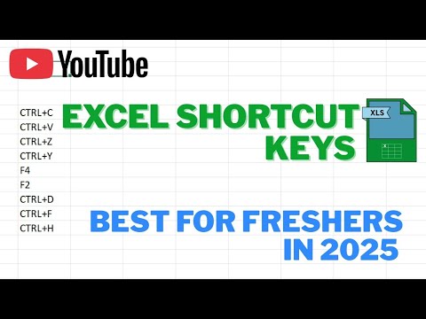 Excel Shortcut Keys 2025 II Best for freshers