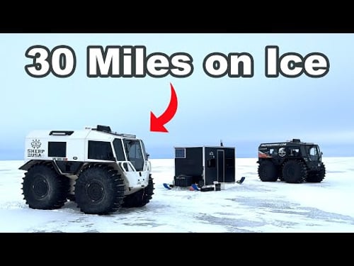 2 Days Ice Camping, Fishing, and Sherping on the Canadian Border