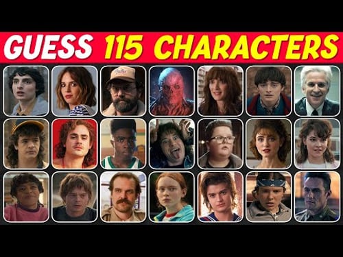 Can You Guess All 115 Stranger Things Characters? π€ | EASY β‘οΈ IMPOSSIBLE π²