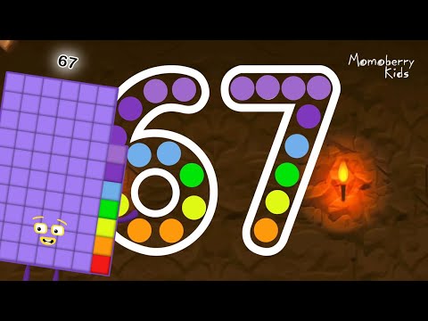 Numberblocks 67 Magic Run - Numberblocks Sixty Seven Adventure | Number Counting Go Explore