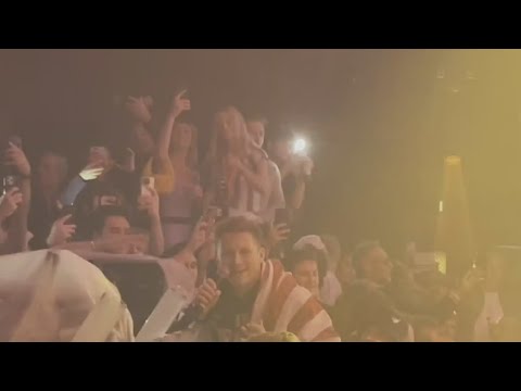 U.S. men's hockey team parties in Miami to celebrate Olympic gold medal win