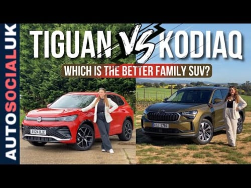 Which is better? The Škoda Kodiaq or the Volkswagen Tiguan? Best family SUV UK 4K