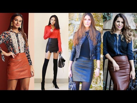 Trendy Leather Mini Skirt Ideas | Chic & Stylish Outfit Inspiration for Women