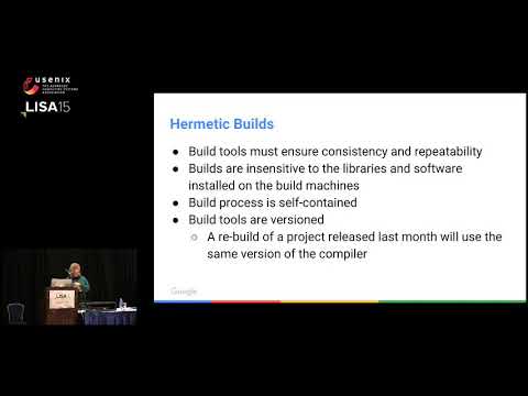 LISA15 - Release Engineering Best Practices at Google