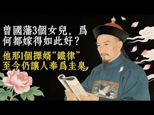 曾國藩3個女兒,為何都嫁得如此好?他那1個擇婿“鐵律”,至今仍讓人奉為圭臬